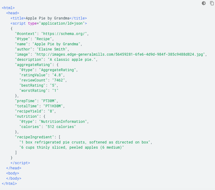 Structured Data - code Structured Data - code